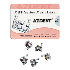 AZDENT стоматологические сетчатые металлические скобки Mini MBT .022 крючки на 345 400 шт./коробка