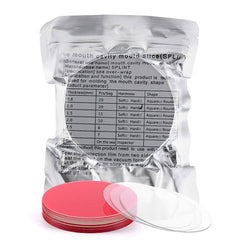Dental Ortho Splint Retainer Vacuum Forming Sheet Hard Plastic Clear Round 1.5mm 15Pcs/Bag