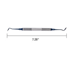 Dental Tools Composite Resin Filling Spatula Titanium Plated Head Filler Blue