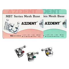 AZDENT стоматологические сетчатые металлические скобки Mini Roth/MBT .022 крючки на 345 400 шт./коробка