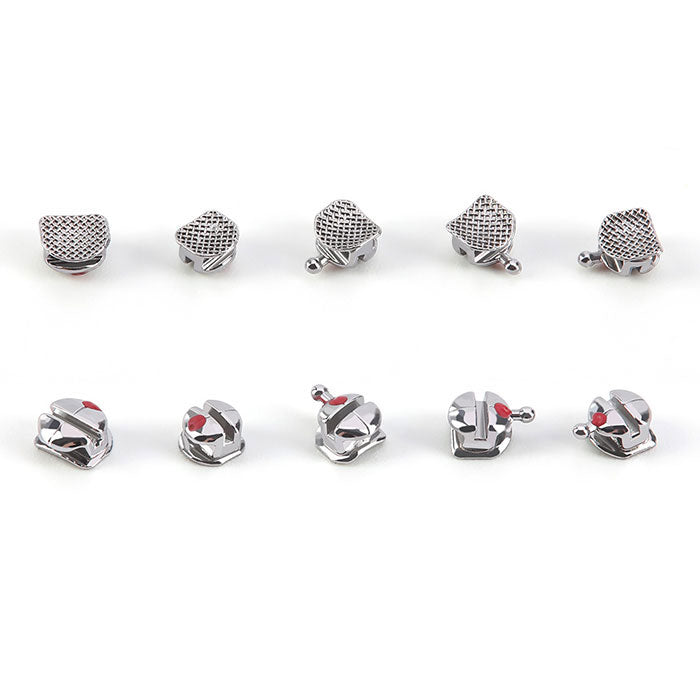 AZDENT Dental Orthodontic Q-type Metal Brackets Roth/MBT .022 Hooks On 345 20pcs/Pack
