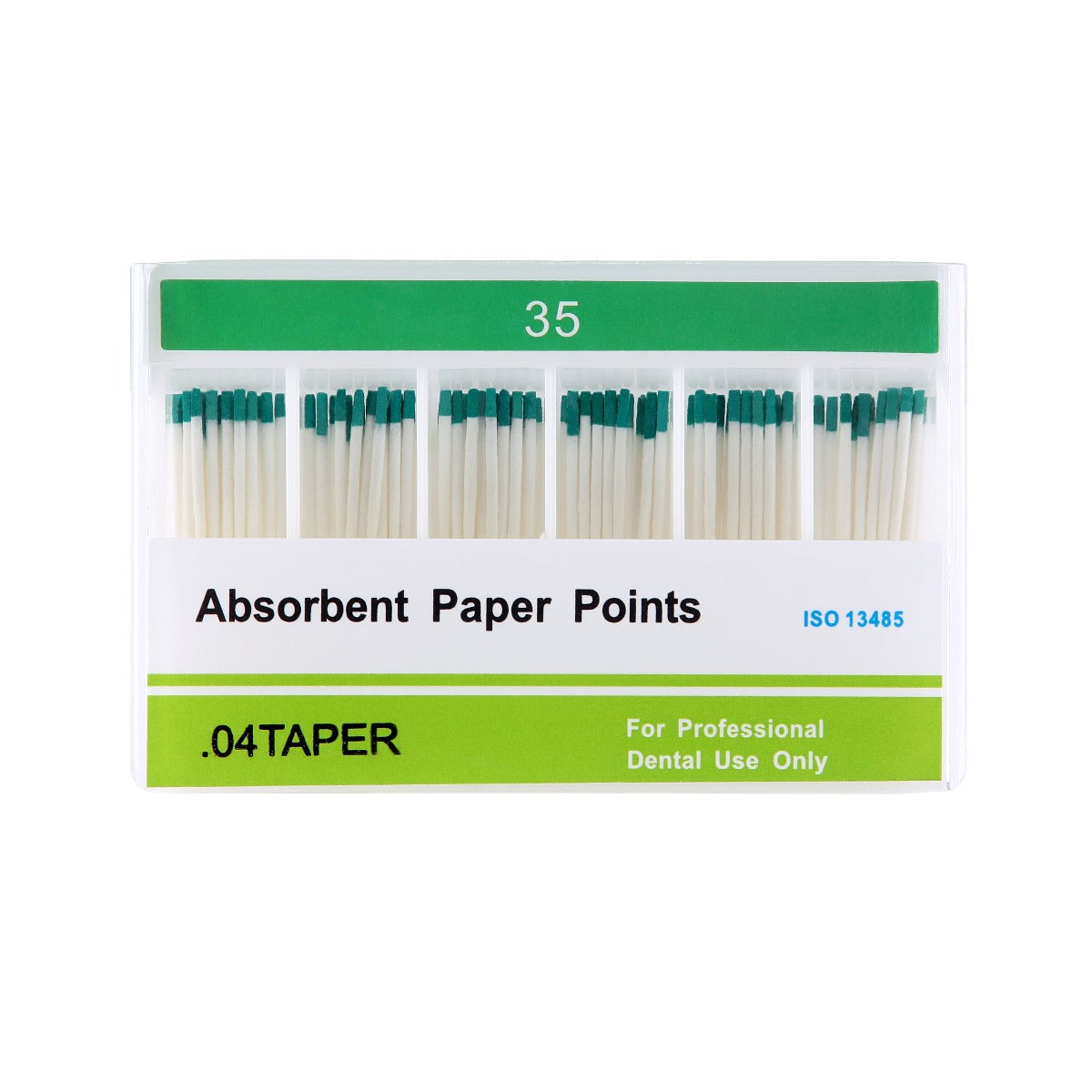 Absorbent Paper Points #35 Taper Size 0.04 Color Coded 100/Box