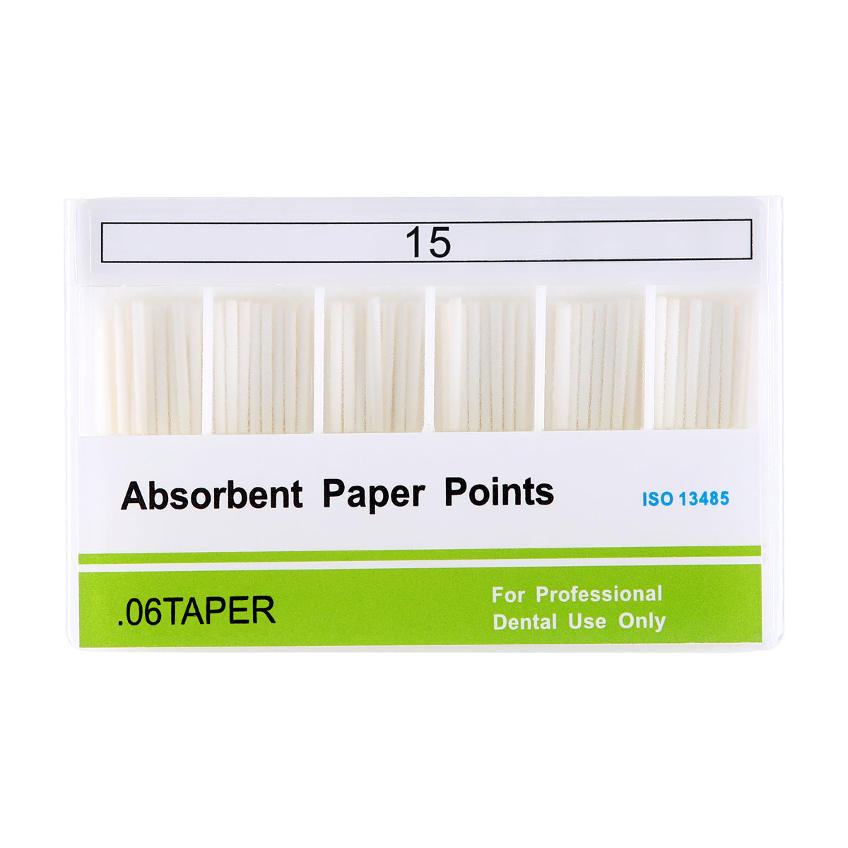 Absorbent Paper Points #15-40 Taper Size 0.06 Color Coded 7 Models 100/Box