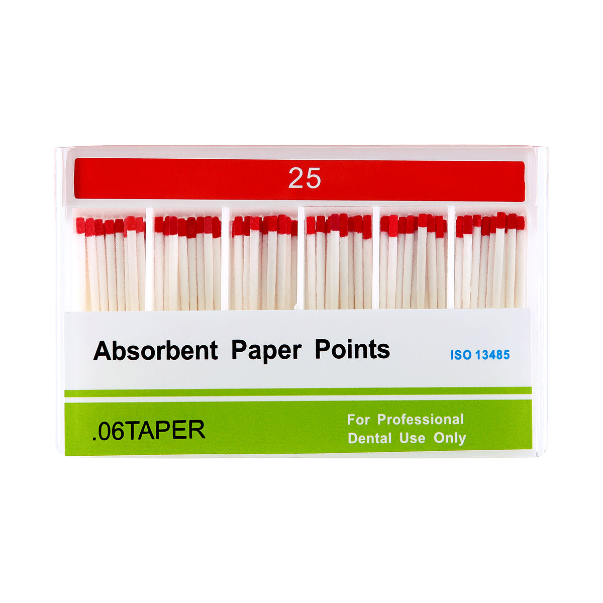 Absorbent Paper Points #15-40 Taper Size 0.06 Color Coded 7 Models 100/Box