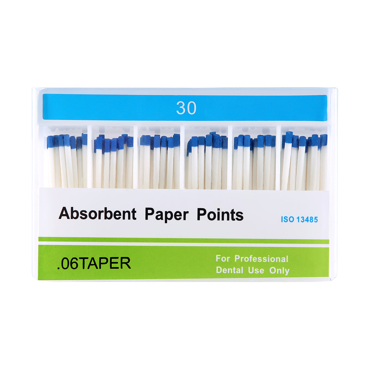 Absorbent Paper Points #15-40 Taper Size 0.06 Color Coded 7 Models 100/Box