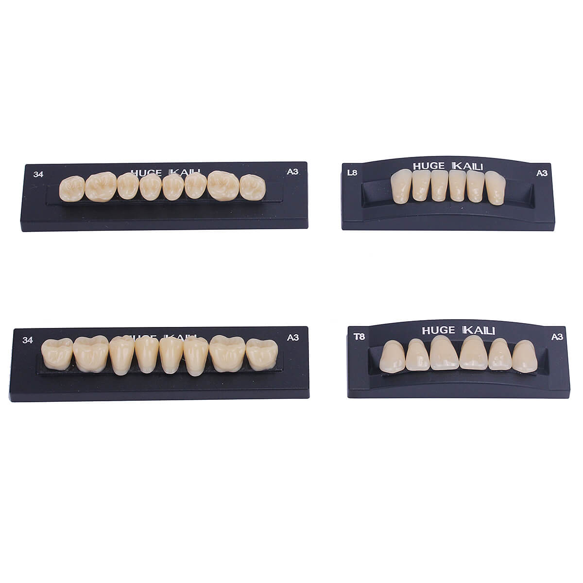 Dental Synthetic Polymer Teeth Resin Denture A1/A2/A3 28 Teeth/Set
