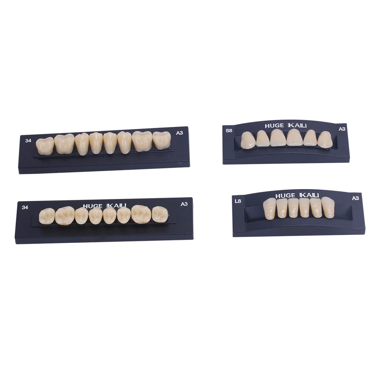 Dental Synthetic Polymer Teeth Resin Denture A1/A2/A3 28 Teeth/Set