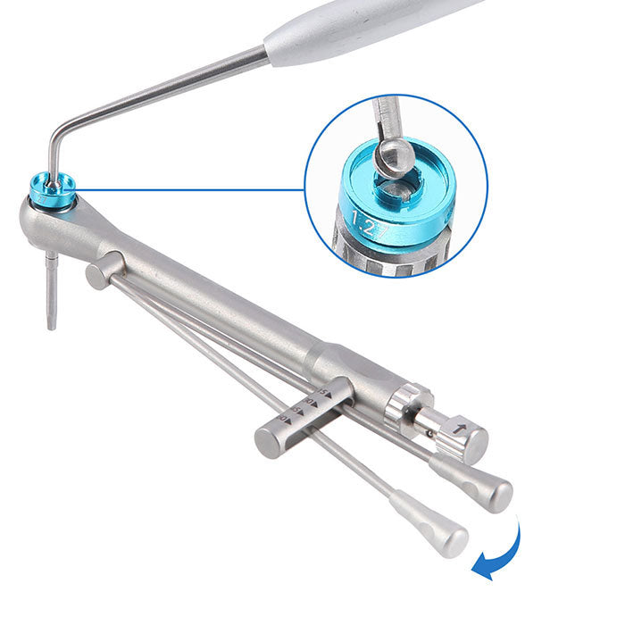 Dental Color Implant Restoration Tool Kit 14pcs Drivers With Torque Wrench and Carrying Device