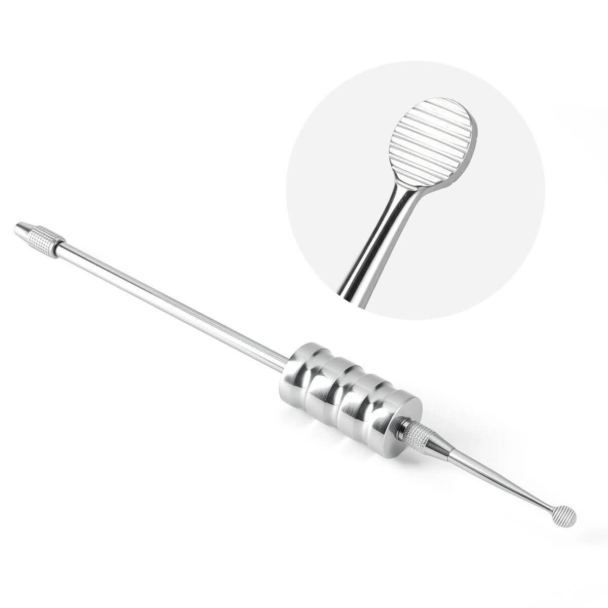 Dental Stainless Steel Manual Crown Remover Kit with 3 Attachments Tips