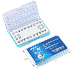Самолигирующиеся брекеты AZDENT Dental Q-type MBT .022 Hooks On 345 с щечными трубками 28 шт./коробка