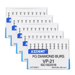 Боры алмазные AZDENT Dental FG VP-21 для маркировки глубины 10 шт./коробка