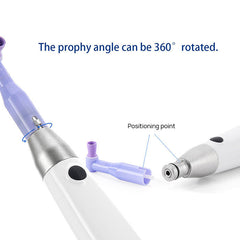 Dental Cordless Hygiene Prophy Handpiece 6 Speed Settings Prophy Angle 360° Rotating