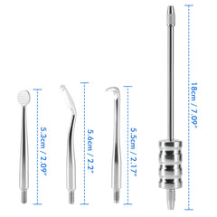 Dental Stainless Steel Manual Crown Remover Kit with 3 Attachments Tips