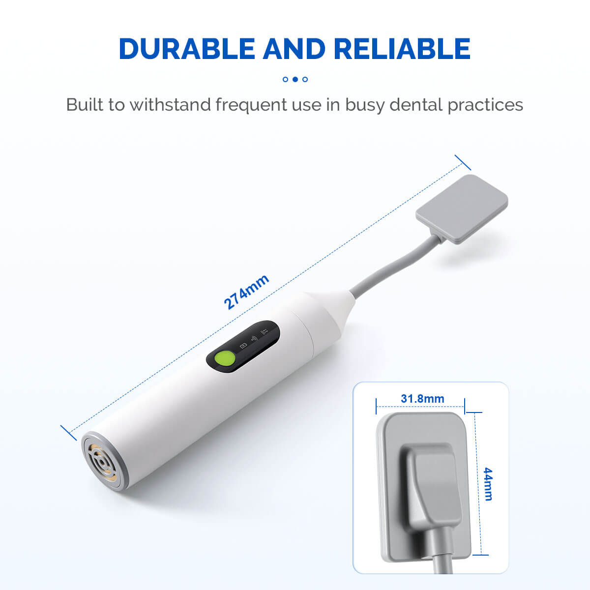 Portable Dental Wireless Intraoral X-Ray Sensor HD Image COX-2636WL