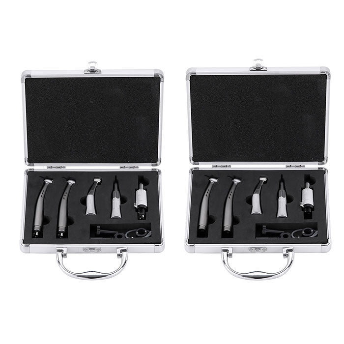 AZDENT Dental Stainless Body Shadowless LED E-generator High and Low Speed Handpiece 2/4 Holes