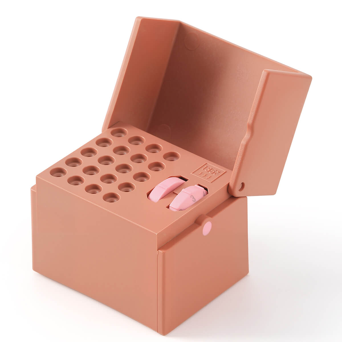 Dental 20 Holes Endo Files Disinfection Box With Memory Holder & Measuring Counter