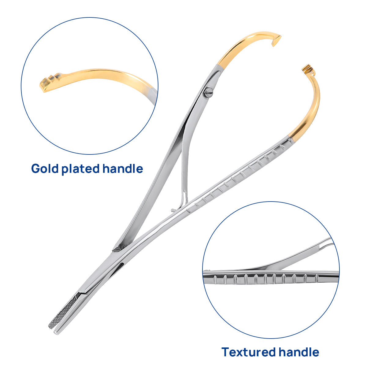 Dental Orthodontic Elastic Placement Ligature Tie Holder Stainless Steel 14cm