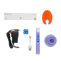 Woodpecker Curing Light iLED Plus Wireless 360° Rotary Wide Spectrum Metal Head 2 Working Modes 2500mW/cm2 White/Purple