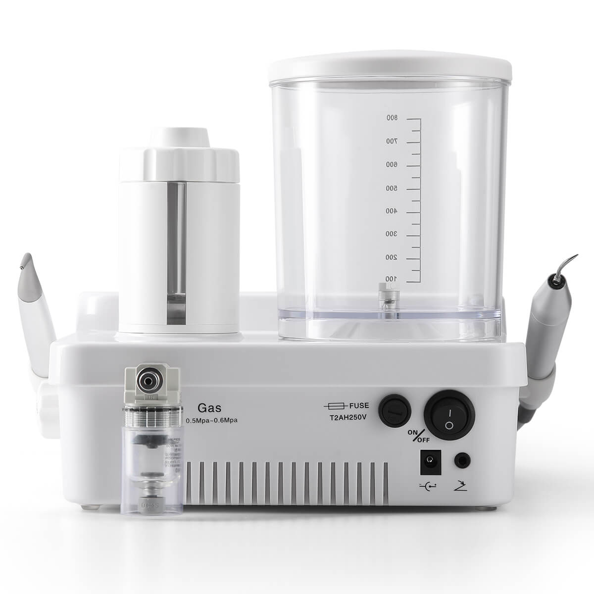 Raspador ultrasónico dental VRN-DQ40, pulidor de aire, sistema de terapia periodontal con chorro de arena, pieza de mano LED