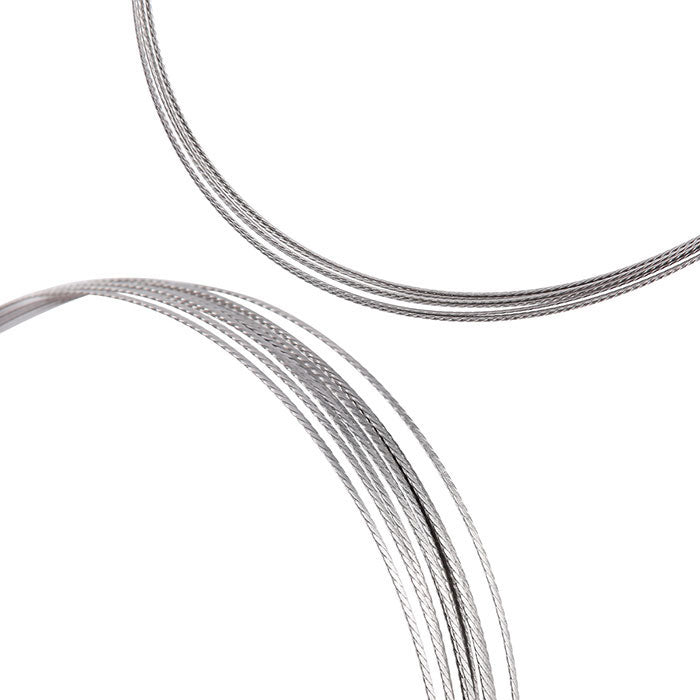 AZDENT Dental Orthodontic Stainless Steel Lingual Retainer Wire Flat Straight Twist Wires 10pcs/Pack
