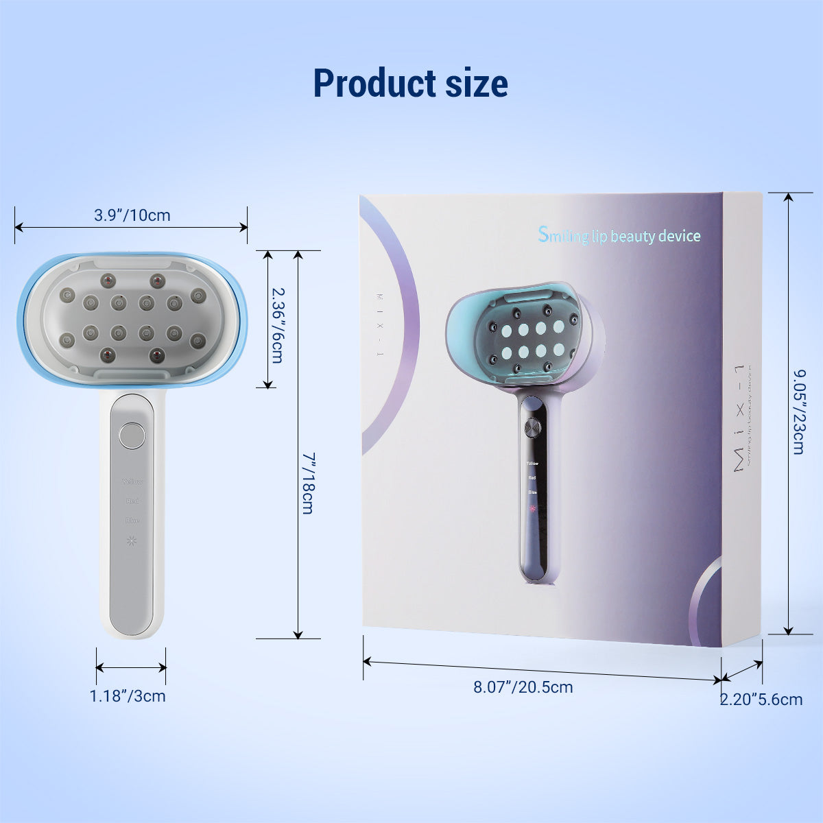 Dental Handheld Whitening Lamp 16 LED 4 Color Modes Fast Teeth Bleaching Device