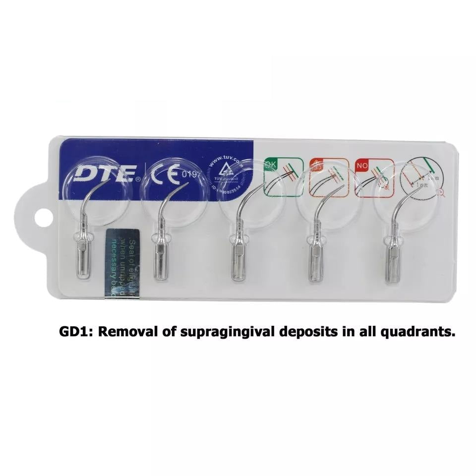 Woodpecker DTE GD1 Ultrasonic Scaler Tips 5Pcs/ Set