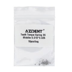AZDENT Tooth Torque Rectangular Spring 2G Middle 0.018*0.025 10/Bag