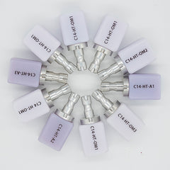 (10pcs) Zirgem Dental CADCAM Lithiume disilicate with High Transparency HT A1 A2 A3 Colors materials for Lab and clinic