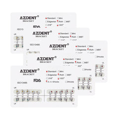 Металлические брекеты AZDENT Dental Standard Roth Slot .022 Hooks on 345 20 шт./уп.