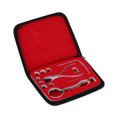 Dental Rubber Dam Perforator Puncher Teeth Care Pliers Material With Storage Bag