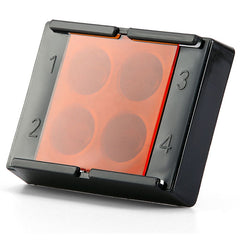 Dental Veneer Storage Box Teeth Patch Shading Light Storage Case Denture Retainer Molar Boxes 4 Holes