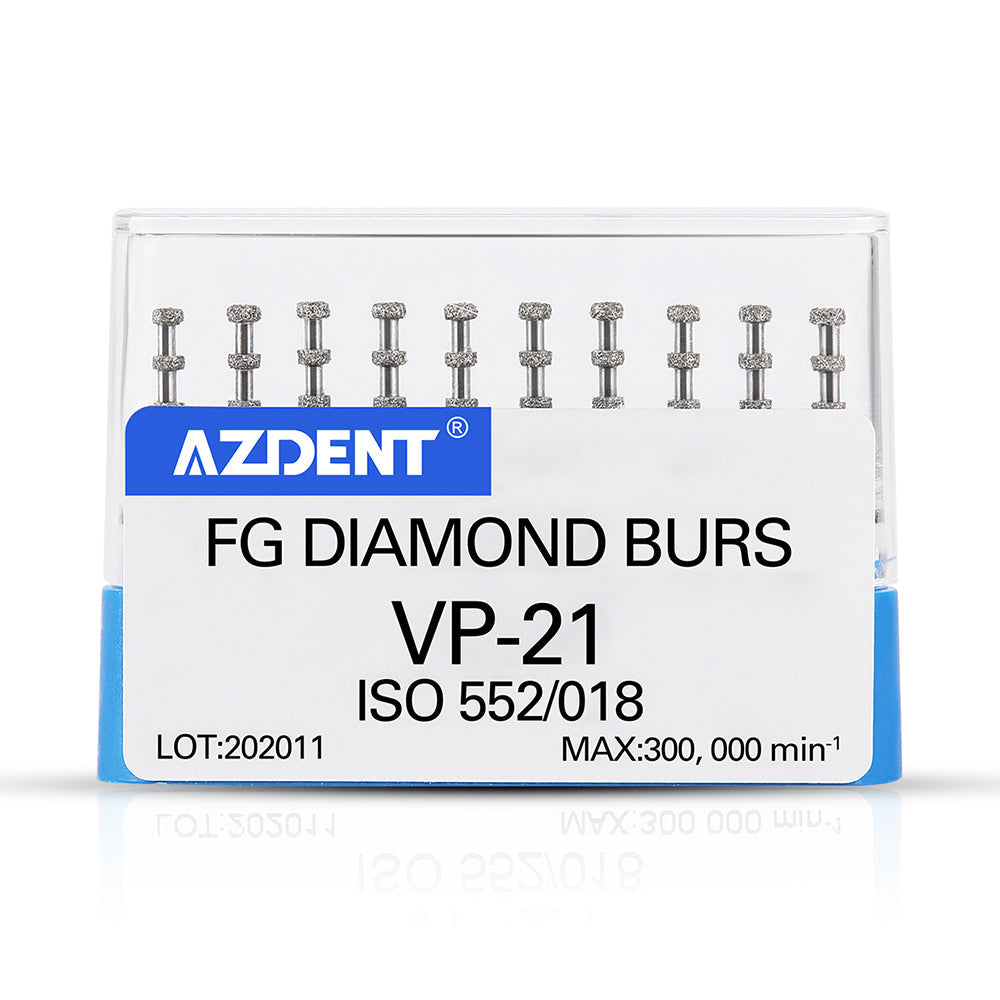 Боры алмазные AZDENT Dental FG VP-21 для маркировки глубины 10 шт./коробка