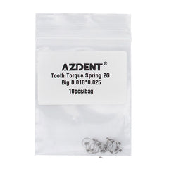 AZDENT Tooth Torque Rectangular Spring 2G Big 0.018*0.025 10/Bag