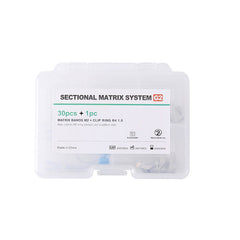 Стоматологические секционные контурные металлические матрицы Matrix Refill G2 30 шт. полос и 1 клипса