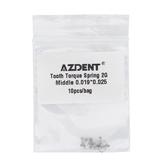 AZDENT Tooth Torque Rectangular Spring 2G Middle 0.019*0.025 10/Bag