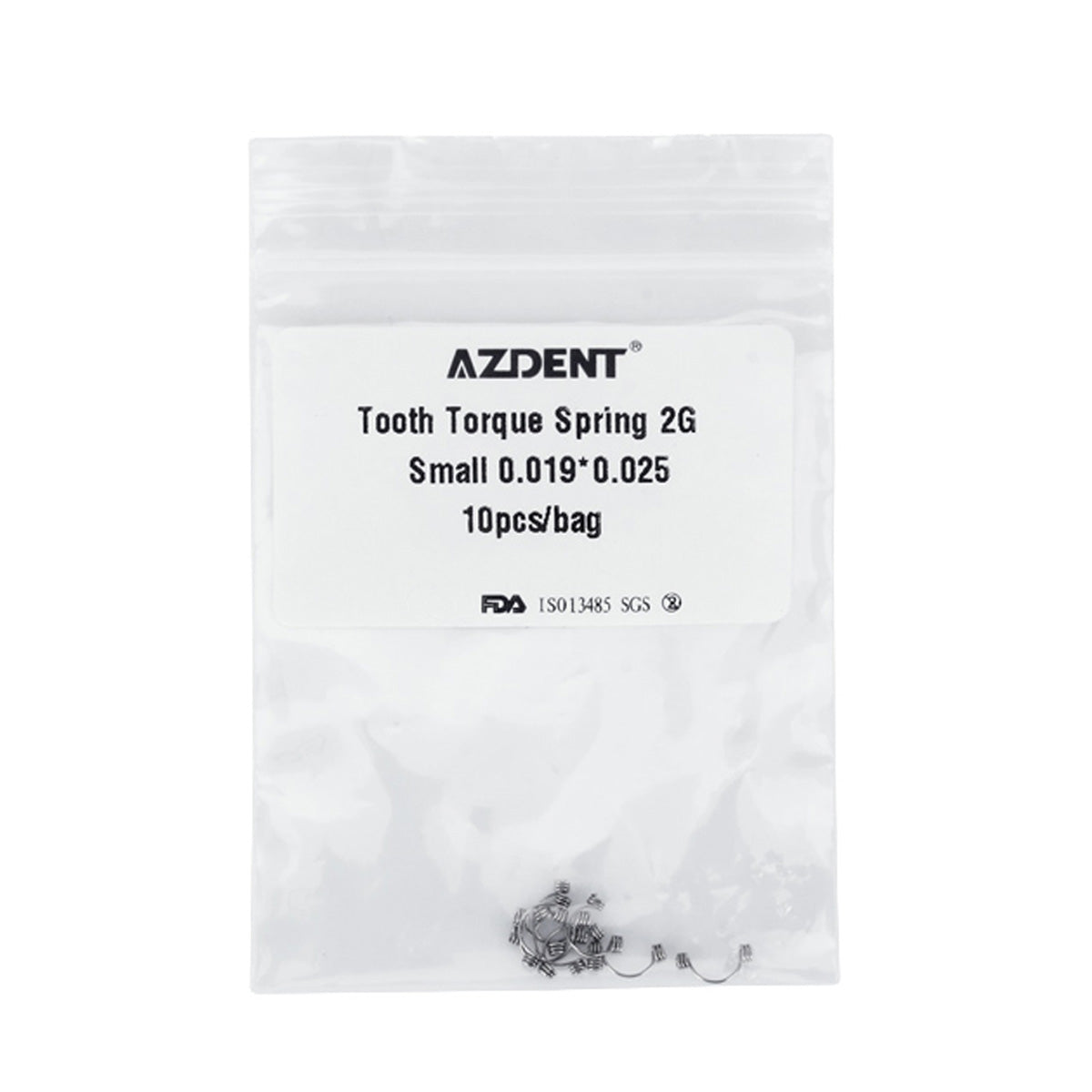 AZDENT Tooth Torque Rectangular Spring 2G Small 0.019*0.025 10/Bag
