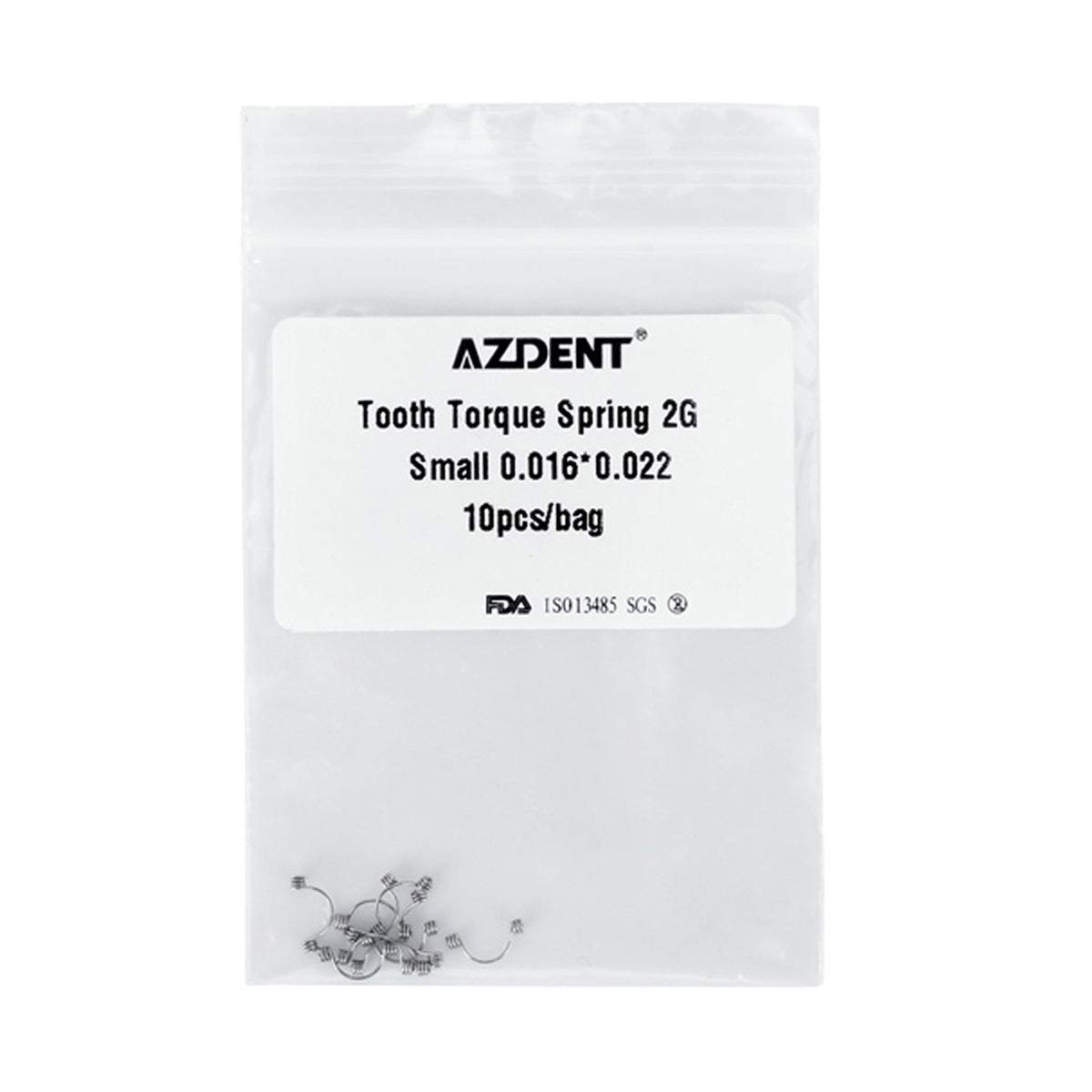 AZDENT Tooth Torque Rectangular Spring 2G Small 0.016*0.022 10/Bag