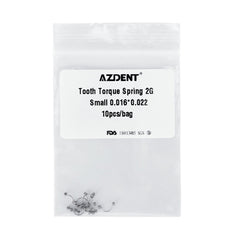 AZDENT Tooth Torque Rectangular Spring 2G Small 0.016*0.022 10/Bag