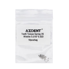 AZDENT Tooth Torque Rectangular Spring 2G Middle 0.016*0.022 10/Bag