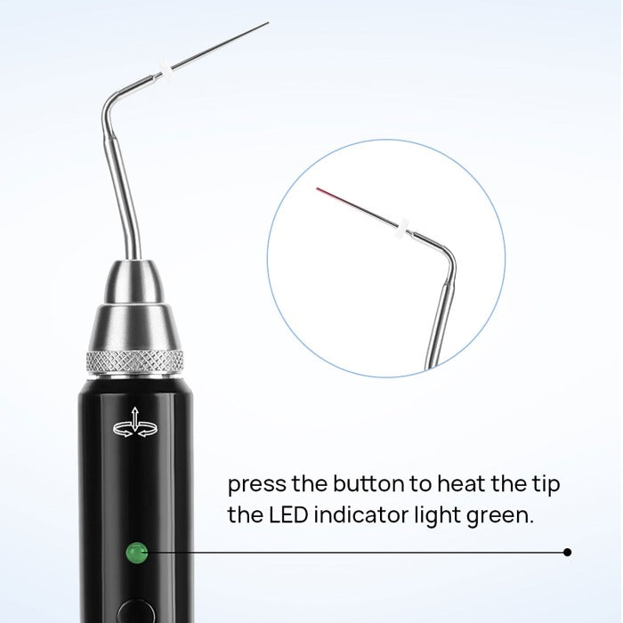 Dental Cordless Gutta Percha Obturation System Endo Heated Pen With 2 Tips