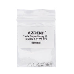 AZDENT Tooth Torque Rectangular Spring 2G Middle 0.017*0.025 10/Bag