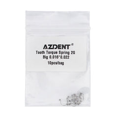 AZDENT Tooth Torque Rectangular Spring 2G Big 0.016*0.022 10/Bag