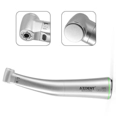 AZDENT Dental Mini 4:1 Contra Angle Fiber Optic Low Speed ​​Handpiece / Mini Fiber Optic Air Motor 6 Hollow