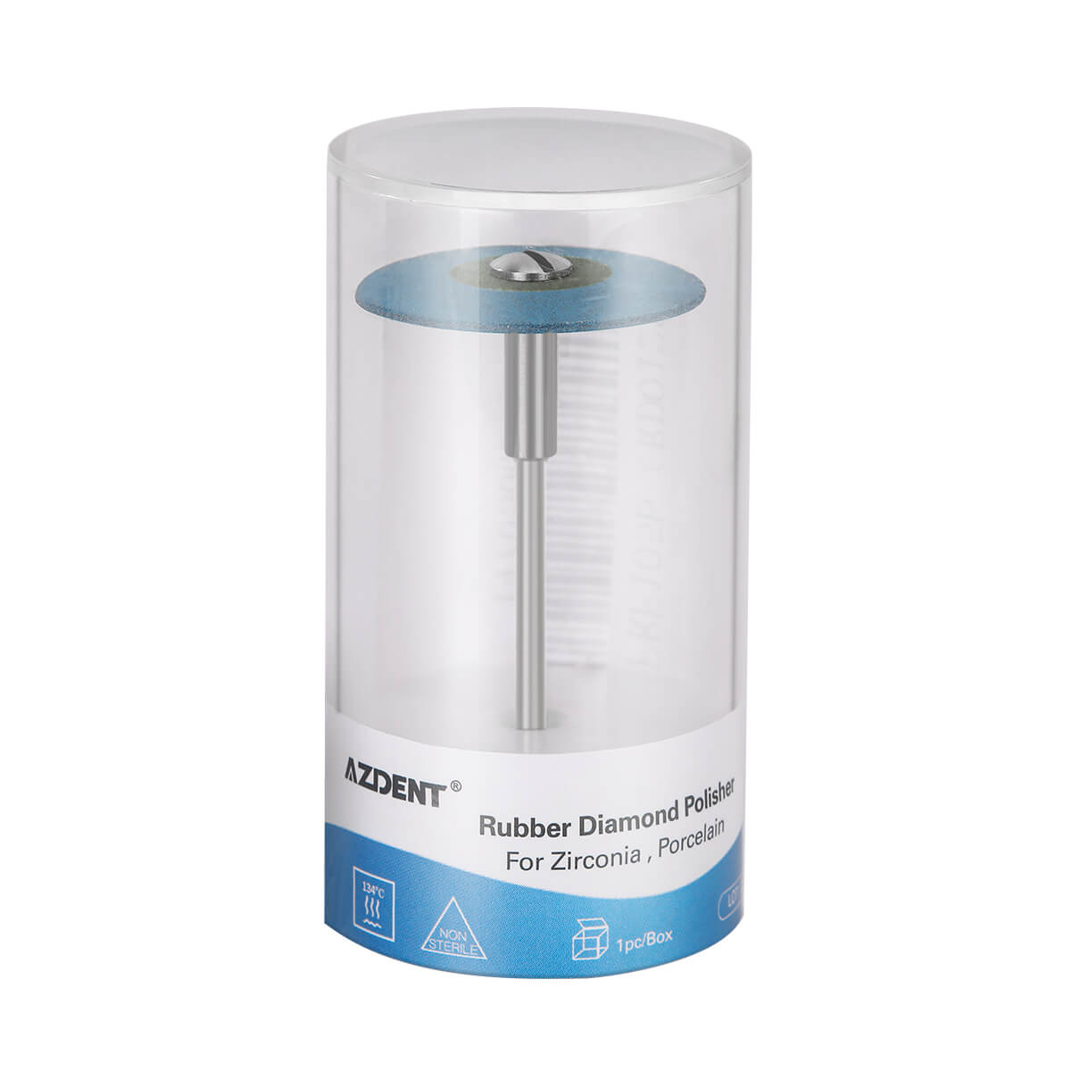 AZDENT Dental Polishing Rubber Diamond Wheel Disc 26mm 1pc/Box