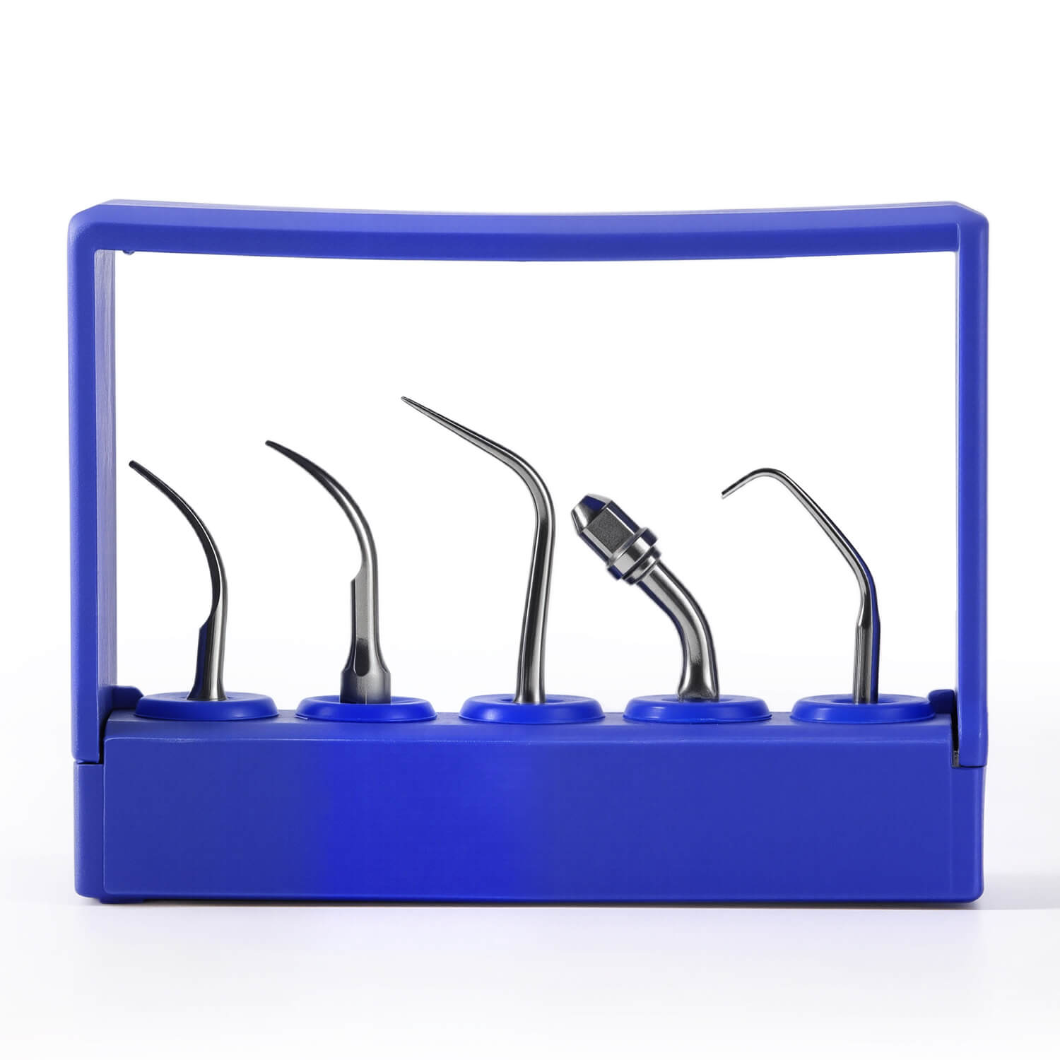 Dental Ultrasonic Scaler Tips Holder 5 Holes Disinfection Storage Case