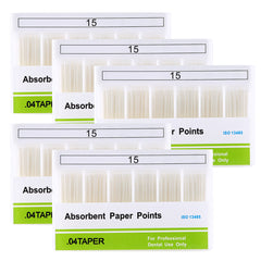Absorbent Paper Points #15 Taper Size 0.04 Color Coded 100/Box
