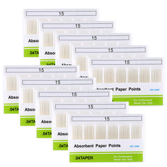 Absorbent Paper Points #15 Taper Size 0.04 Color Coded 100/Box