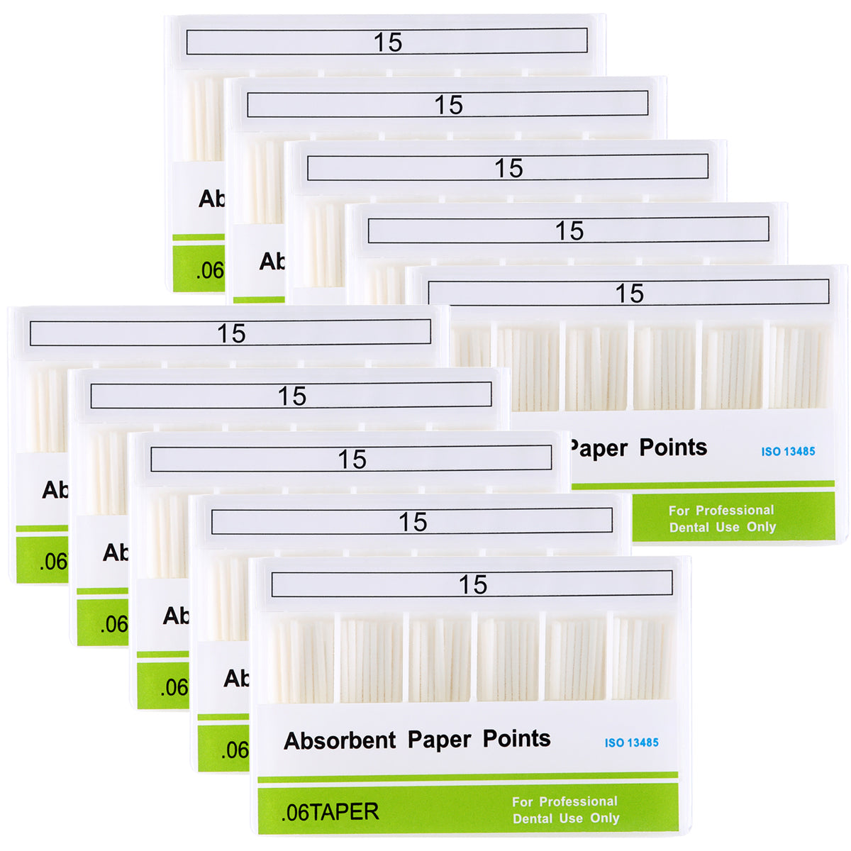 Absorbent Paper Points #15 Taper Size 0.06 100/Box