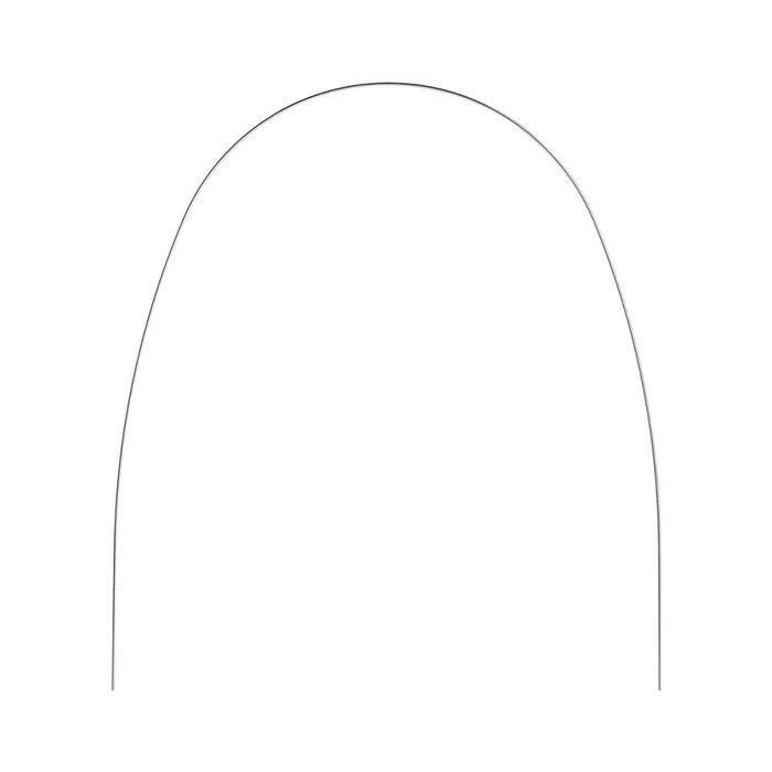 Arco de alambre AZDENT NiTi superelástico, forma ovoide, redondo, 0,012 inferior, 10 unidades/paquete