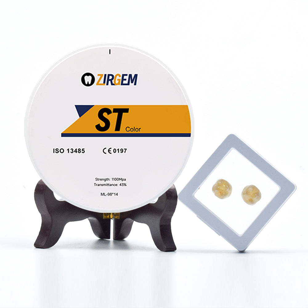 ST Color Precolored Zirconia Block Open System 98mm